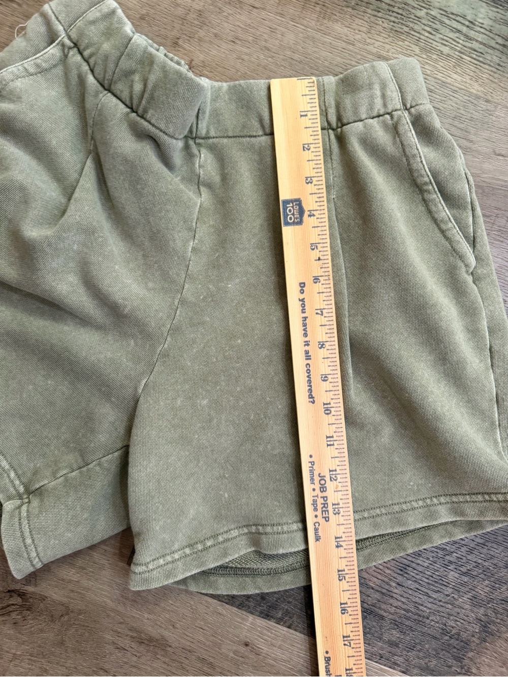 aerie Olive Pull-On Terry Cotton Shorts Size Medium - Picture 7 of 12